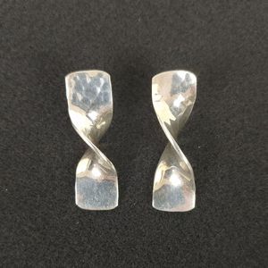 Sterling Silver Twist Earrings